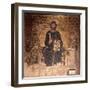 Christ Enthroned with Constantine XI and Empress Zoe-null-Framed Giclee Print
