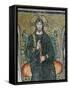 Christ Enthroned with the Angels-Byzantine School-Framed Stretched Canvas