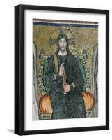 Christ Enthroned with the Angels-Byzantine School-Framed Giclee Print