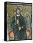 Christ Enthroned with the Angels-Byzantine School-Framed Stretched Canvas