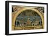 Christ Enthroned With the Apostles, 4th c. mosaic, Santa Prassede Basilica, Rome, Italy-null-Framed Art Print