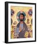 Christ Enthroned-Russian School-Framed Giclee Print