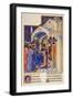 Christ Exorcising a Demon from a Possessed Youth, from "Tres Riches Heures" of Jean, Duke of Berry-null-Framed Giclee Print