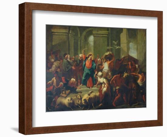 Christ Expelling The Sellers From The Temple-Jean-Baptiste Jouvenet-Framed Giclee Print