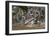 Christ Falls Beneath the Cross, Illustration for 'The Life of Christ', C.1884-96-James Tissot-Framed Giclee Print