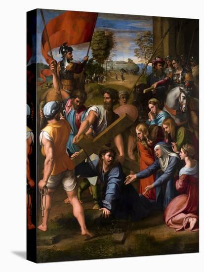 Christ Falls on the Way to Calvary, 1515-1516-Raphael-Stretched Canvas