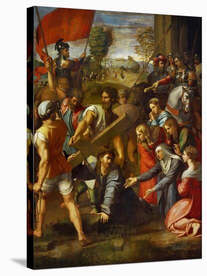 Christ Falls on the Way to Calvary-Raphael-Stretched Canvas