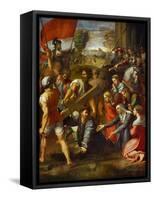 Christ Falls on the Way to Calvary-Raphael-Framed Stretched Canvas