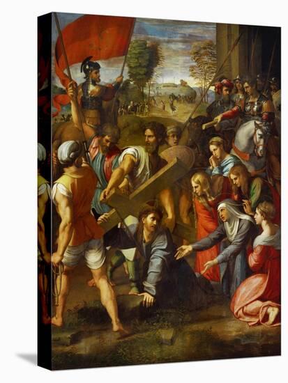 Christ Falls on the Way to Calvary-Raphael-Stretched Canvas