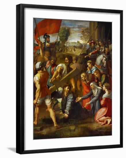 Christ Falls on the Way to Calvary-Raphael-Framed Giclee Print