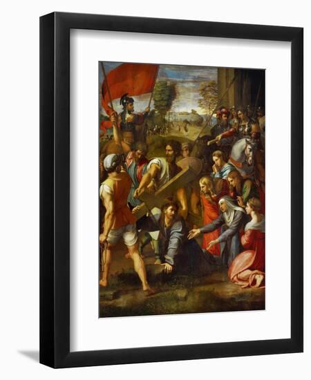 Christ Falls on the Way to Calvary-Raphael-Framed Giclee Print