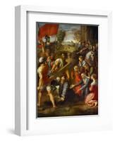 Christ Falls on the Way to Calvary-Raphael-Framed Giclee Print