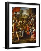 Christ Falls on the Way to Calvary-Raphael-Framed Giclee Print