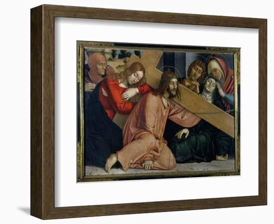 Christ Falls under the Cross-Francesco Bonsignori-Framed Giclee Print