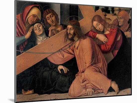 Christ Fell under the Cross-Francesco Bonsignori-Mounted Art Print