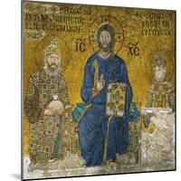 Christ Flanked by Emperor Constantine IX (1042-1054) and His Wife the Empress Zoe-null-Mounted Giclee Print