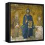 Christ Flanked by Emperor Constantine IX (1042-1054) and His Wife the Empress Zoe-null-Framed Stretched Canvas