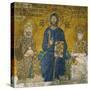 Christ Flanked by Emperor Constantine IX (1042-1054) and His Wife the Empress Zoe-null-Stretched Canvas