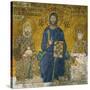 Christ Flanked by Emperor Constantine IX (1042-1054) and His Wife the Empress Zoe-null-Stretched Canvas