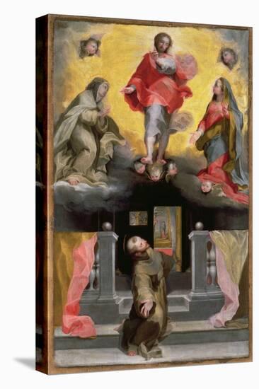 Christ Forgiving St. Francis in a Vision-Federico Barocci-Stretched Canvas