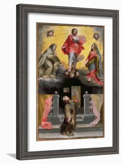 Christ Forgiving St. Francis in a Vision-Federico Barocci-Framed Giclee Print