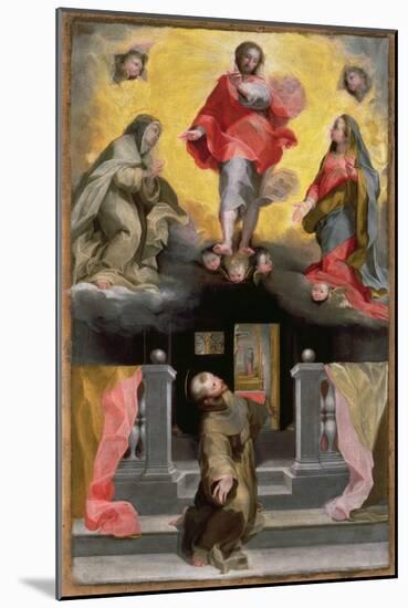 Christ Forgiving St. Francis in a Vision-Federico Barocci-Mounted Giclee Print