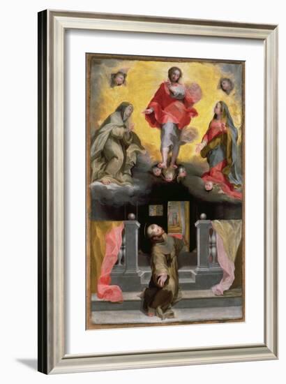 Christ Forgiving St. Francis in a Vision-Federico Barocci-Framed Giclee Print