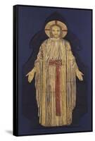 Christ - from a Group of Seven Plaster Bas-Reliefs, for the Park Church, Glasgow-Robert Anning Bell-Framed Stretched Canvas