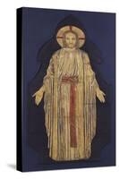 Christ - from a Group of Seven Plaster Bas-Reliefs, for the Park Church, Glasgow-Robert Anning Bell-Stretched Canvas