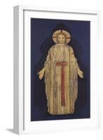 Christ - from a Group of Seven Plaster Bas-Reliefs, for the Park Church, Glasgow-Robert Anning Bell-Framed Giclee Print