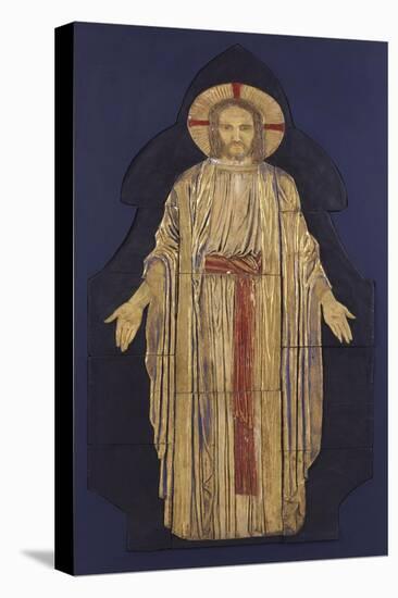 Christ - from a Group of Seven Plaster Bas-Reliefs, for the Park Church, Glasgow-Robert Anning Bell-Stretched Canvas