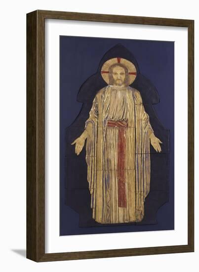 Christ - from a Group of Seven Plaster Bas-Reliefs, for the Park Church, Glasgow-Robert Anning Bell-Framed Giclee Print