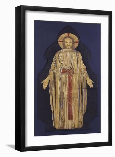 Christ - from a Group of Seven Plaster Bas-Reliefs, for the Park Church, Glasgow-Robert Anning Bell-Framed Giclee Print