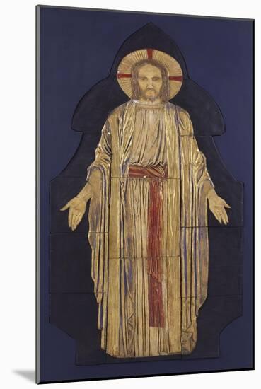 Christ - from a Group of Seven Plaster Bas-Reliefs, for the Park Church, Glasgow-Robert Anning Bell-Mounted Giclee Print