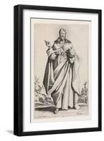 Christ from Les Grands Apôtres (The Large Apostles), 1631 (Etching)-Jacques Callot-Framed Giclee Print