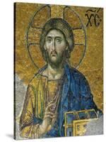 Christ, from the Deesis in the North Gallery, Byzantine Mosaic, 12th Century-null-Stretched Canvas