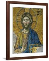 Christ, from the Deesis in the North Gallery, Byzantine Mosaic, 12th Century-null-Framed Giclee Print