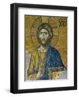 Christ, from the Deesis in the North Gallery, Byzantine Mosaic, 12th Century-null-Framed Giclee Print