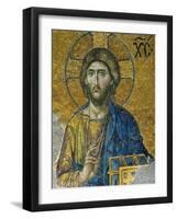 Christ, from the Deesis in the North Gallery, Byzantine Mosaic, 12th Century-null-Framed Giclee Print