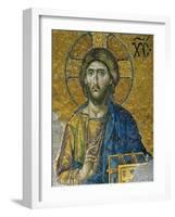 Christ, from the Deesis in the North Gallery, Byzantine Mosaic, 12th Century-null-Framed Giclee Print