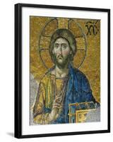 Christ, from the Deesis in the North Gallery, Byzantine Mosaic, 12th Century-null-Framed Giclee Print