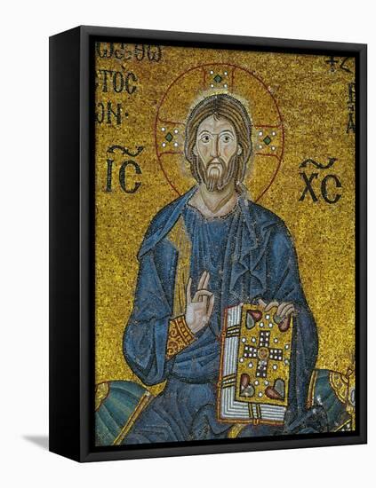 Christ, from the Votive Mosaic in the South Gallery, 11th Century-null-Framed Stretched Canvas