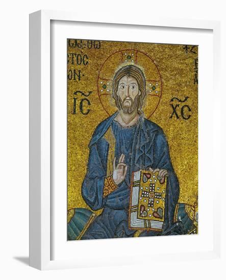 Christ, from the Votive Mosaic in the South Gallery, 11th Century-null-Framed Giclee Print