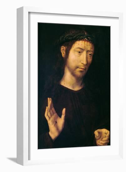 Christ Giving His Blessing or Ecce Homo-Hans Memling-Framed Giclee Print