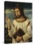 Christ Giving His Blessing-Giovanni Bellini-Stretched Canvas