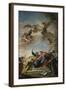 Christ Giving the Keys of Paradise to St. Peter-Giovanni Battista Pittoni-Framed Giclee Print