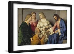 Christ Giving the Keys to Saint Peter-null-Framed Premium Giclee Print