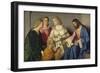 Christ Giving the Keys to Saint Peter-null-Framed Premium Giclee Print