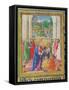 Christ Giving the Keys to St. Peter, from a Psalter Written by Don Appiano, Florence, 1514-15-Or Di Giovanni Monte Del Fora-Framed Stretched Canvas