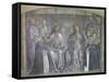 Christ Giving World to Saint Dominic in Presence of Virgin Mary-Carlo Brancaccio-Framed Stretched Canvas